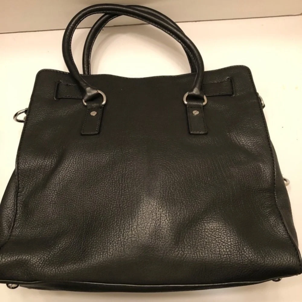 Michael kors black leather large Hamilton bag tote